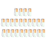 Max 24 Pieces Refillable Glass Roller Essential Oil Bottles Pendant 5ml Green