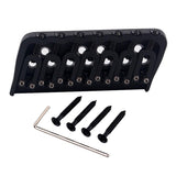 Maxbell 7 String Fixed Hard Tail Guitar Bridge Tailpiece for Electric Guitar Black