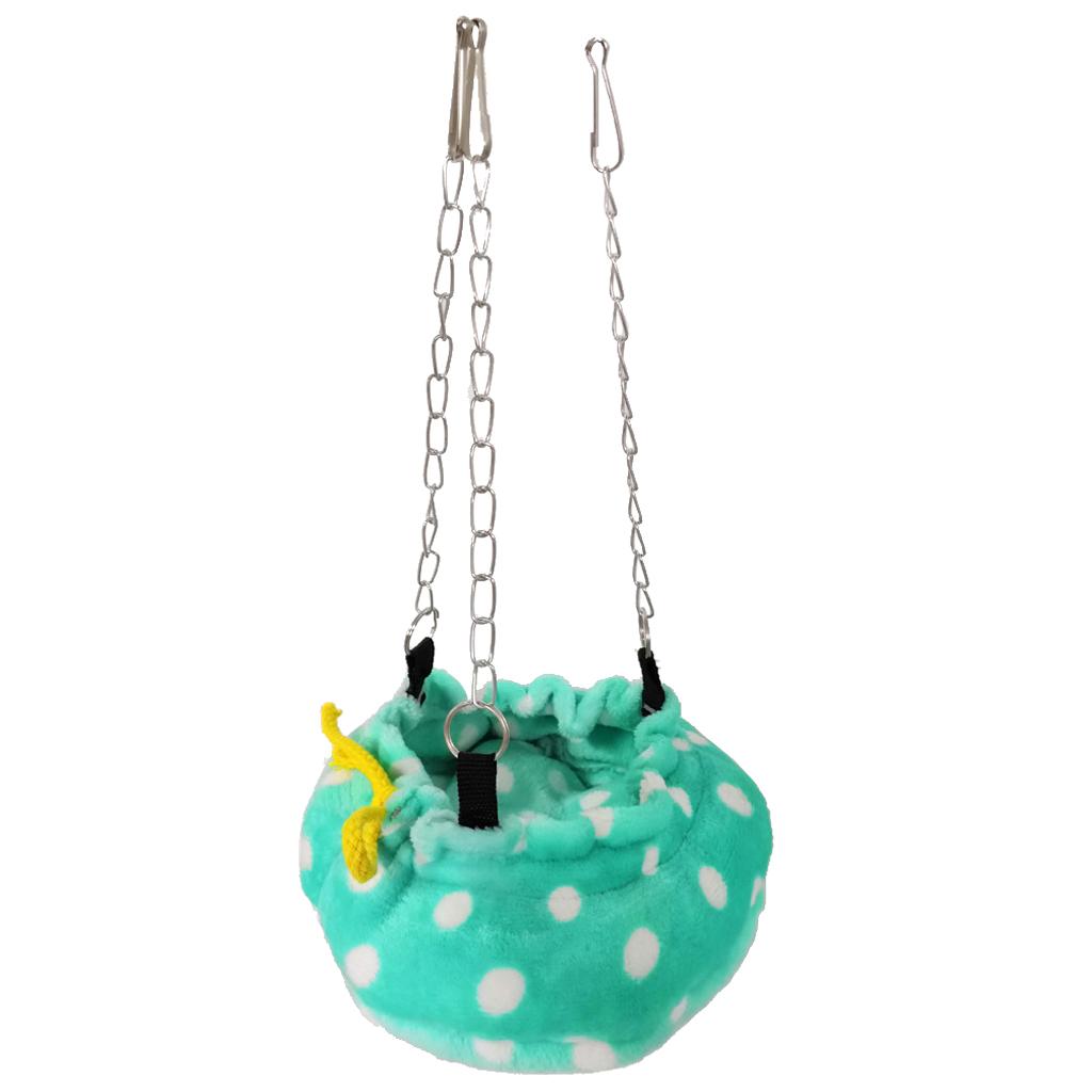 Max Soft Small Animal Hamster Cage Hanging Hammock For Small Pet Mice Rat Green