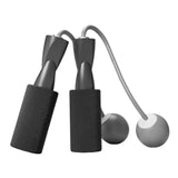 Maxbell Cordless Jumping Rope Gym Exercise Fitness Weighted Jump Rope for Kids Ball dia.3.2cm Black