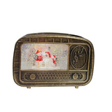 Maxbell Christmas Snow Globes Musical Decoration Indoor New Year Radio Music Box Snowman