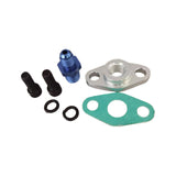 Maxbell Turbo Oil Feed Inlet Flange Gasket Adapter Kit 4AN 4 AN Fitting T3 T3/T4 T04