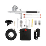 Maxbell Mini Airbrush Set Air Pump for Furniture Repair Model Coloring Leather