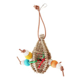 Maxbell Bird Parrot Chew Toy Interactive Toys Turntable Stand Playing Cage Accessory