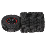 Maxbell 4pcs 1.9in 103mm 1/10 Tires with Wheel Rim for 1/10  RC Rock Crawler Parts