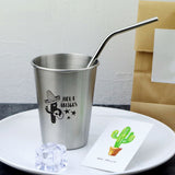 Max Stainless Steel Cactus Series Drink Cups Stackable Durable Drinking D