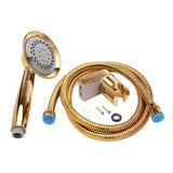 Maxbell Shower Head 1.5M Hose and Bracket with On/Off Switch for Household Home A