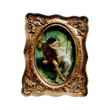 Maxbell Maxbell European Style Photo Frame Art Craft Ornate Embossed for Table Hallway Decor 9cmx5cmx11cm