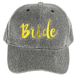 Max Bride Hats Cap Snapback Hat Bridal Shower Bachelorette Party Dark Grey