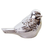 Max Ceramic Bird Shaped Ornament Statue Figurine Photo Props Home Decor Silver L