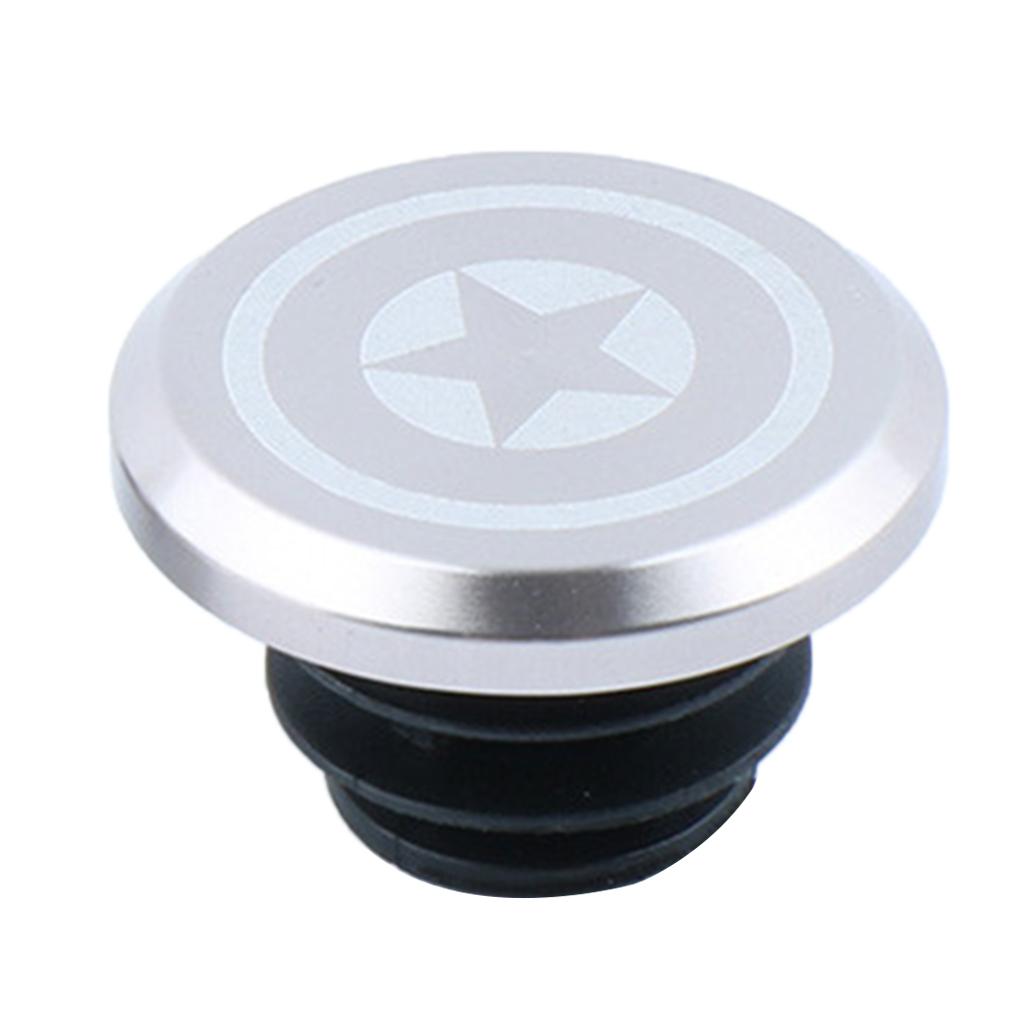 Maxbell 1 Piece Alloy Bicycle Bike Handlebar End Plugs Bar End Cap Silver B