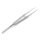 Maxbell Stainless Steel Micro Precision Tweezer Pointed Curved Straight Straight-Toothed
