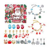 Maxbell Christmas Advent Calendar Kit DIY Bracelet Kit Jewelry Gift Set for Women Style A