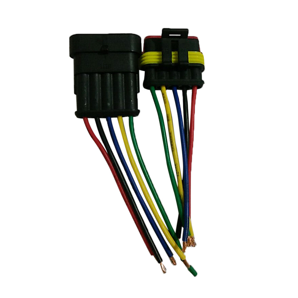 Max 5 Pin HID Sealed Waterproof Quick Splice Electrical Wire Connector Plug