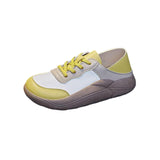 Maxbell Women's Casual Shoes Fashion Sneakers Outdoor Walking Shoes Thick Bottom 38 Yellow