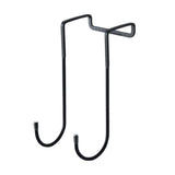Maxbell Over Cabinet Door Hooks Hanging Kitchen Organizers for Robe Closet Cabinet Black Long