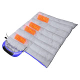 Maxbell Heated Sleeping Bag Soft USB Waterproof Warm for Hiking Camping Outdoor Blue