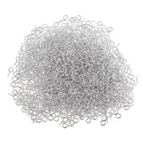 Maxbell 1000x Screw Eye Pins Hook Bail Peg Pendants Charms Connectors 4x8mm White K