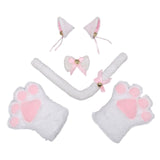 Maxbell Cat Costume Animal Cosplay Bow Tie Ears Gifts Fancy Dress Children White