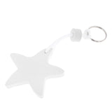 Maxbell Yacht Sailing Boating Floating Key Ring Star Shaped Keyring Key Chain White