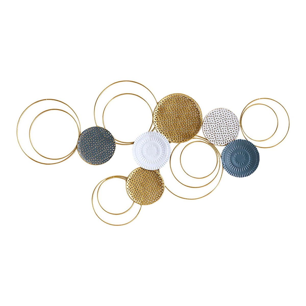 Maxbell Modern Metal Wall Art Decoration Sofa Background Pendant Artwork for Decor Style A