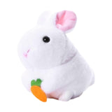 Maxbell Stuffed Plush Animal Toys Clockwork Cartoon for Bedroom Office Living Room Rabbit