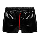Maxbell Patent Leather Panties Lingerie Mens Bikini Swimwear Underpants Shiny Open XL