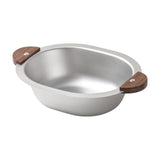 Maxbell 500ml Stainless Steel Bowl Multipurpose with Wooden handle for Dessert Soup