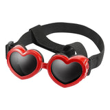 Maxbell Dog Goggles Wind Protection Cat Glasses Waterproof Small Dog Sunglasses Red