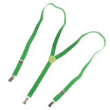 Max Easy Clip-On Y-Back Suspenders with Clips for Kids & Toddlers  Green