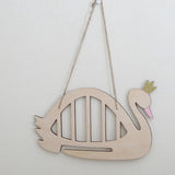 Max Maxb Wooden Decoration Ornament Wall Hangings for Kids Nursery Room Decor Swan