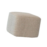 Maxbell Linen Cotton Footrest Foot Stool Cover for Living Room Accessory Durable Beige