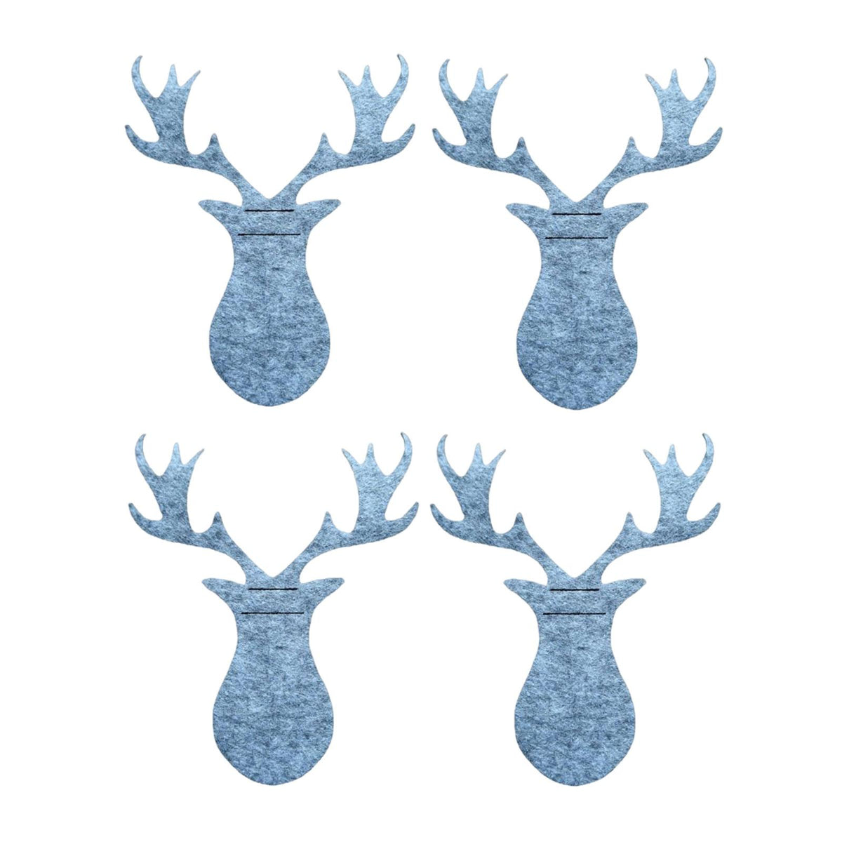 Maxbell 4Pcs Christmas Cutlery Bag Pocket Elk design for Christmas Holiday Home