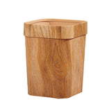 Maxbell Wood Grain Trash Can Reusable Wastebasket for Living Room Farmhouse A