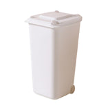 Maxbell Desktop Storage Box Multipurpose Dustbin for Living Room Cars Bedside Table White