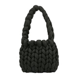 Maxbell Chunky Yarn Household Durable for Blanket DIY Tote Making Cushion Crocheting black