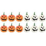 Maxbell 12 Pieces Simulation Pumpkins Fall Harvest Decor Prop for Party Ornament White and Orange
