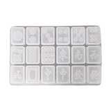 Maxbell Dominoes Silicone Molds Earrings Pendant Mold for Outdoors Home Parties  Circle Tiles B