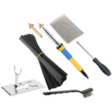 Maxbell Auto Electric Soldering Iron Flat Tips Welding EU Plug with Welding Rods