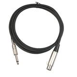 Maxbell XLR 3Pin Female to 1/4 6.35mm Mono Male Plug Audio Microphone Cable 1.8m