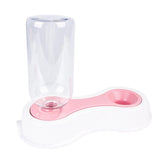 Max Automatic Pet Dog Cat Rabbit Water Dispenser Dish Bowl Feeder Antiskid Pink