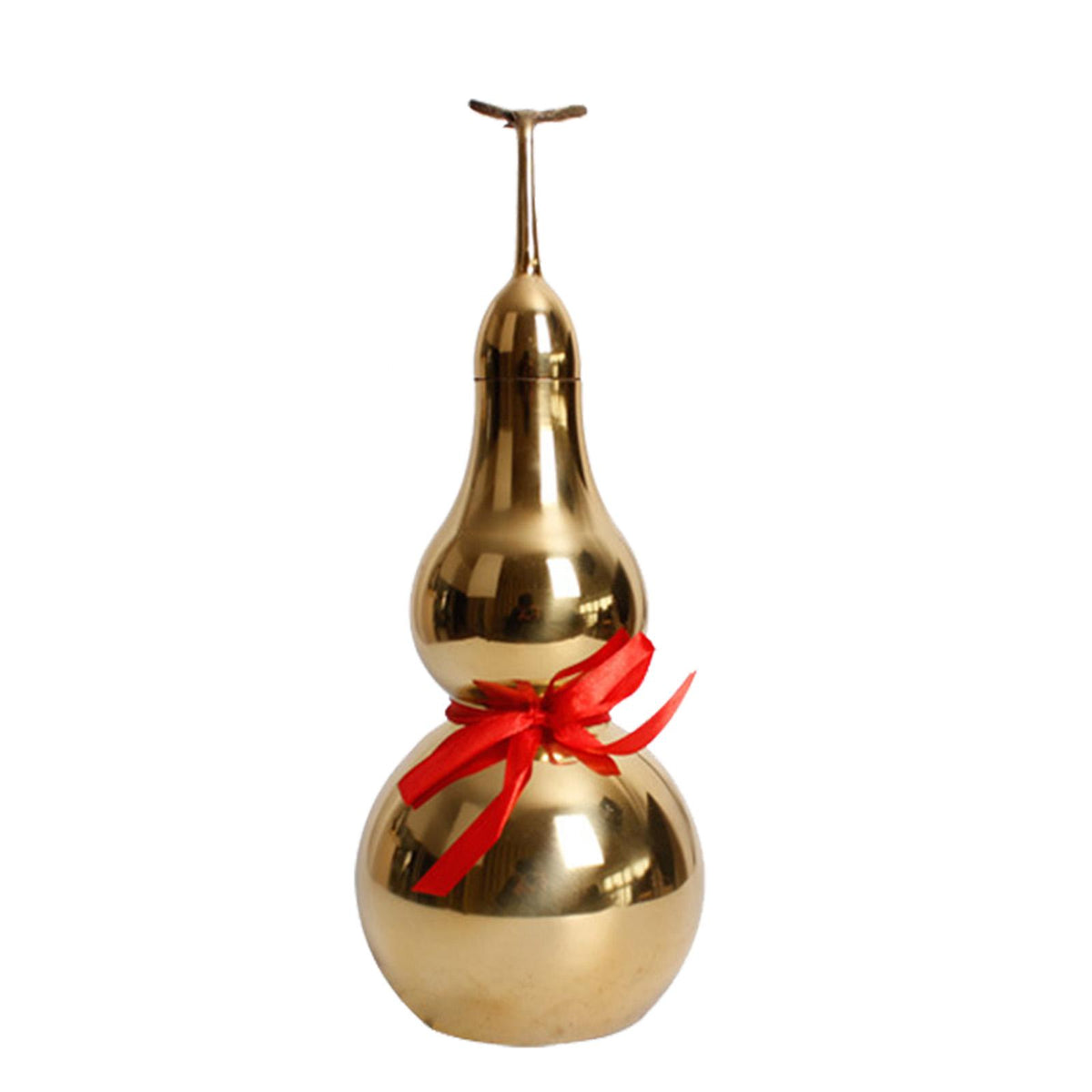Maxbell Chinese Brass Gourd Luck Pendant Auspicious for Housewarming Desk Decoration 9.5cm