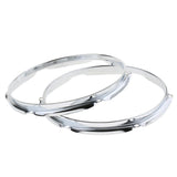 Max 1 Pair Iron  Tom Drum Hoop Ring Rim 10inch 6 Holes