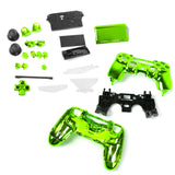 Maxbell ABS Metal full Housing Shell Case Button Kit Parts for Sony PlayStation 4 PS4 Wireless Controller Green Color