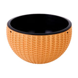 Max Plastic Hanging Flower Pot Planter Basket for Plant Holder+Chain Gold- S