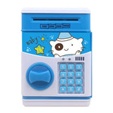 Maxbell Electronic Cash Roller Piggy Bank Coin Money Saving Box Kids Toy Blue Bear
