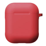 Maxbell Earphone 3D Protctive Case for Apple Airpods Soft Silicone Cover Red