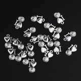 Maxbell 20 Pieces Charms Pendant Findings Beads Jewelry Making Crafts  I Love Ball