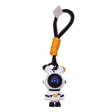 Maxbell Cartoon Keyring Car Key Delicate Space Robot for Gifts Decorations Black