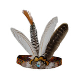 Maxbell Indian Headdress Headband Crown Peacock Costume for Party Burlesque Women Style B